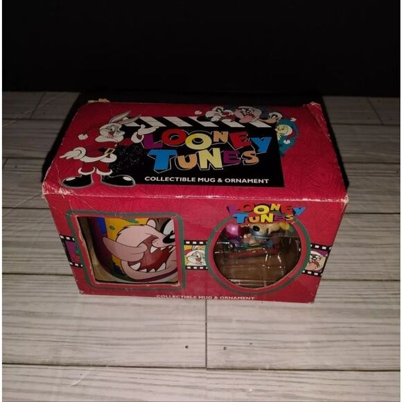 Vintage 1996 Looney Tunes Taz Coffee Tea Mug & Christmas Ornament Collectible - Picture 7 of 7
